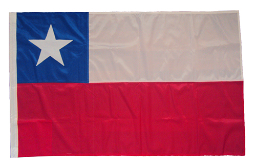 1.5yd 54x27.5in 137x68 cm Chile Flag